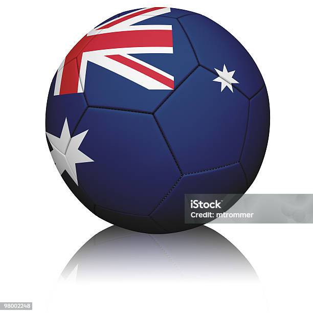 Bandera Australiana De Fútbol Foto de stock y más banco de imágenes de Australia - Australia, Bandera, Bandera australiana