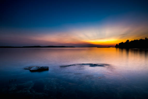 Sunset on Georgian Bay at Parry Sound