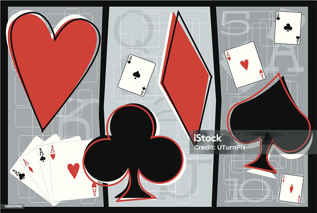 In the cards  Ace stock vector