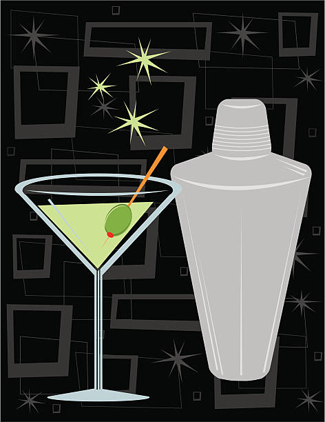 Shaken, Not Stirred vector art illustration