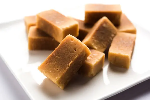 Photo of Mysore pak or Mysuru Paaka is south indian cake like sweet