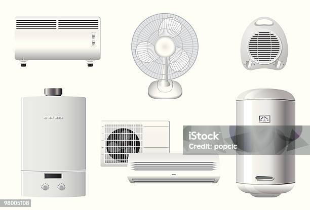 Household Appliances Heating And Air Conditioning Stock Illustration - Download Image Now