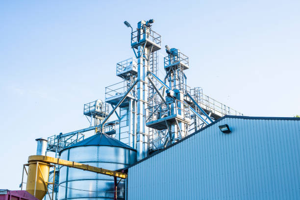 istock Agricultural equipment and granary close-up, Latvia 980053878