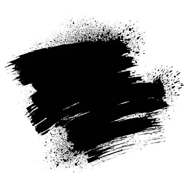 Vector illustration of Paint grunge background, brushstrokes with splashes