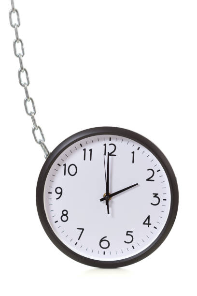 istock Clock is chained, the concept of time management. 980067544