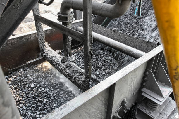 石炭の採掘と処理の機器 - cleaning environment clean earth ストックフォトと画像