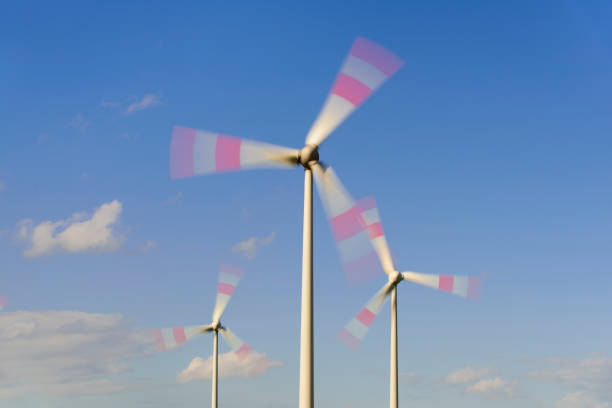 renewable energy with wind turbine