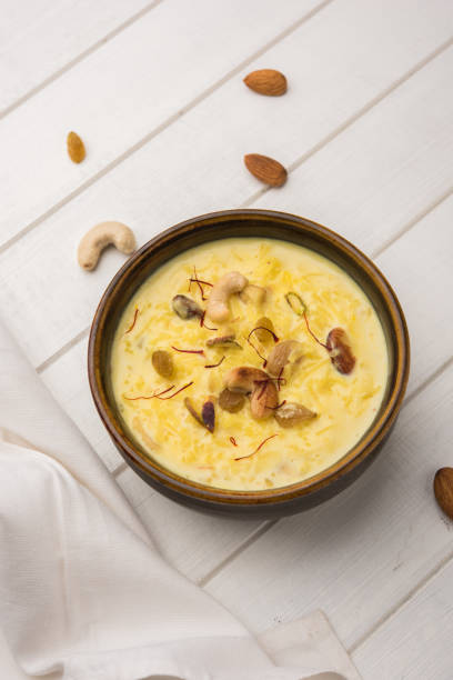 istock Rice pudding OR Kheer from India called also called Firnee. served in a bowl. Selective focus 980091282
