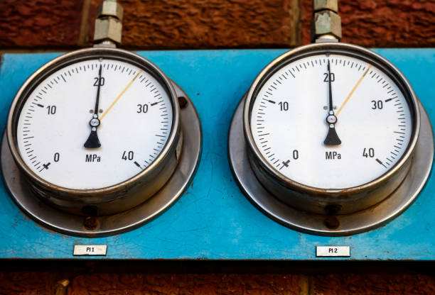 Sensor for measuring gas pressure. Close up