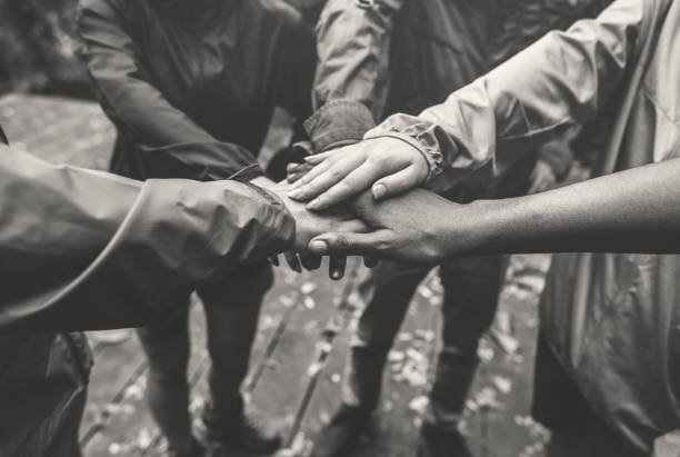 istock Team building outdoor in the forest 980114020