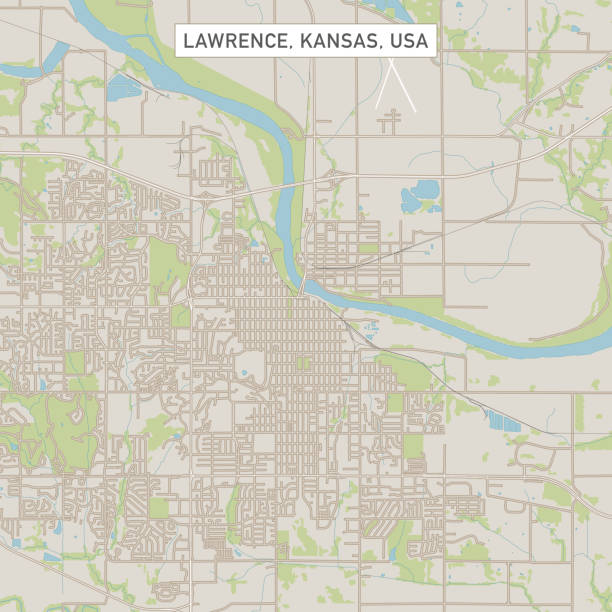 Lawrence Kansas US City Street Map Vector Illustration of a City Street Map of Lawrence, Kansas, USA. Scale 1:60,000.
All source data is in the public domain.
U.S. Geological Survey, US Topo
Used Layers:
USGS The National Map: National Hydrography Dataset (NHD)
USGS The National Map: National Transportation Dataset (NTD) lawrence kansas stock illustrations