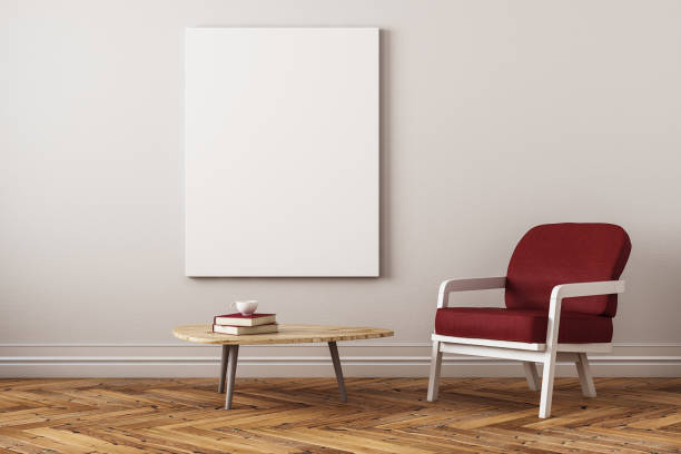 istock Modern living room with banner 980122898