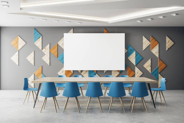 istock Modern meeting room with poster 980125860