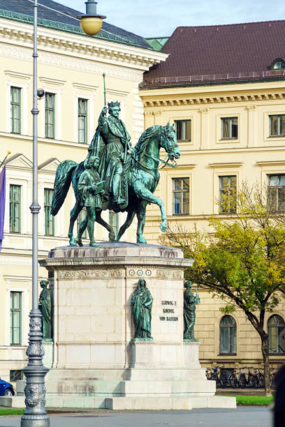 istock Equestrian statue of Ludwig I (1862) by Max von Widnmann at Odeonsplatz, Munich, Germany 980126684