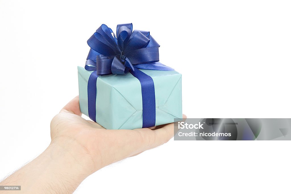 Blue Geschenk - Lizenzfrei Blau Stock-Foto