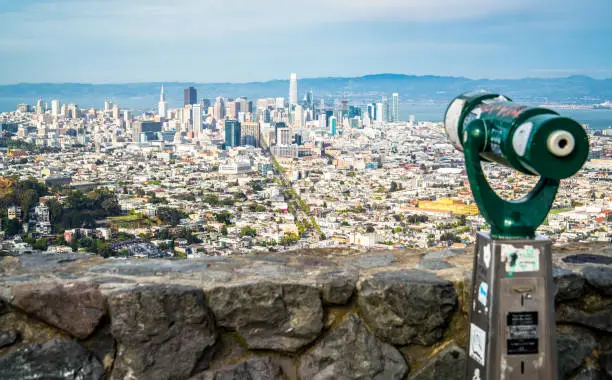 Photo of Tourist Telescope Visit San Francisco California