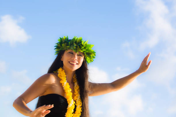 istock Hawaiian Hula Dancer on the Beach of Kauai 980130436