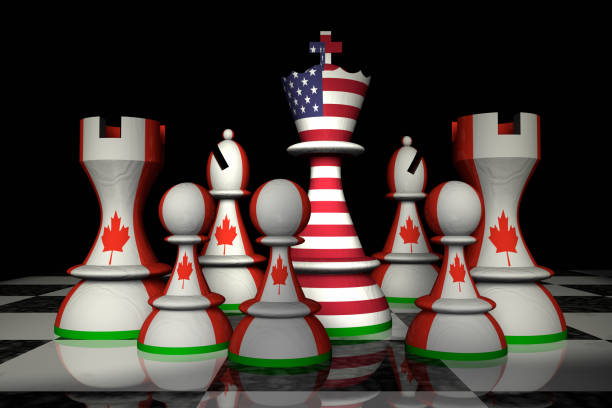 istock USA and Canada Chess Standoff 980131426
