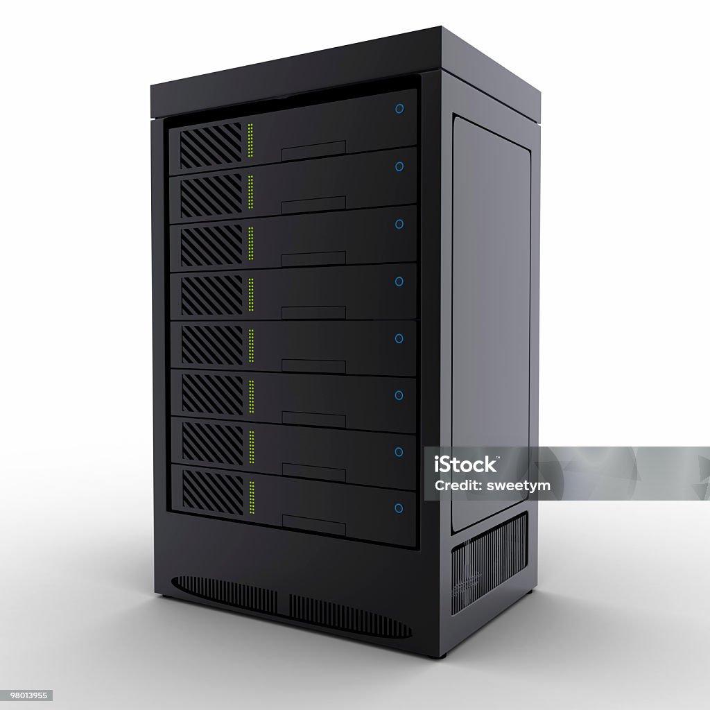 Data Center Server. - Foto stock royalty-free di Colore nero