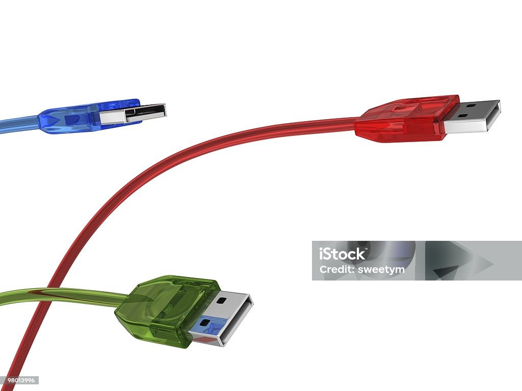 Usb-Kabel - Lizenzfrei Computer Stock-Foto