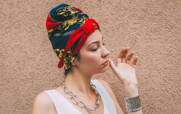 istock Pretty woman with turban 980140610