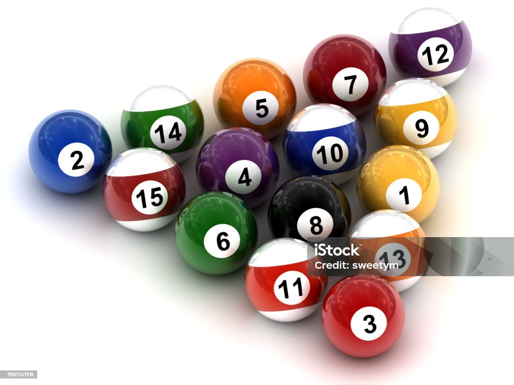 Billiard (XL) Digitally Generated Image. Backgrounds Stock Photo