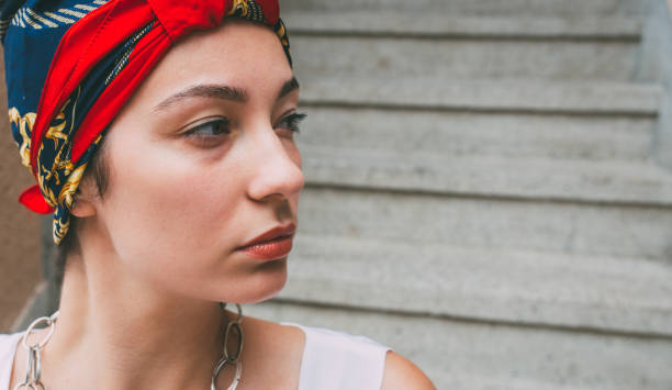 istock Beautiful woman with turban 980144814