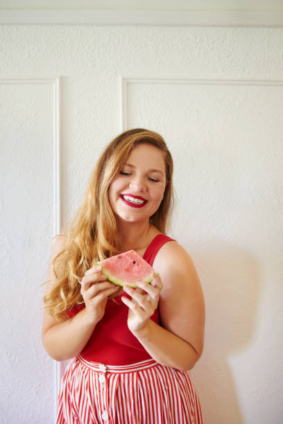 istock She knows red looks great on her 980146948