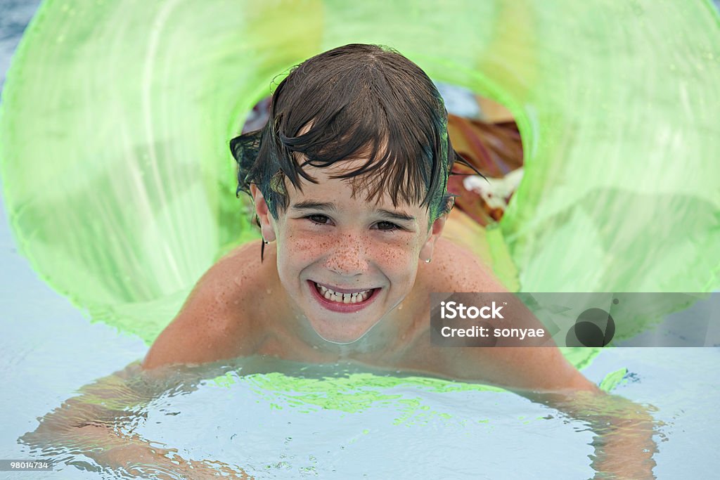 Boy at the Pool  Beach Stock Photo