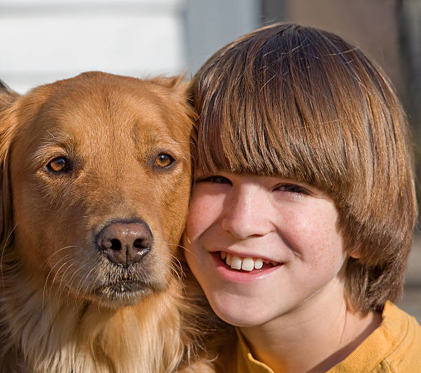 istock Portrait of Boy and Dog 98014740