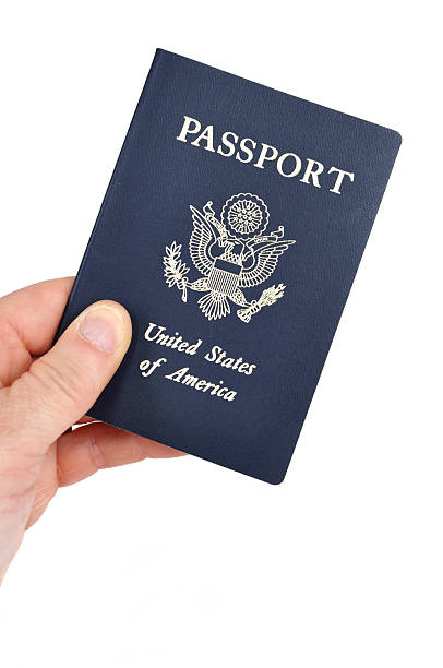 istock Hand Holding an American Passport 98015368