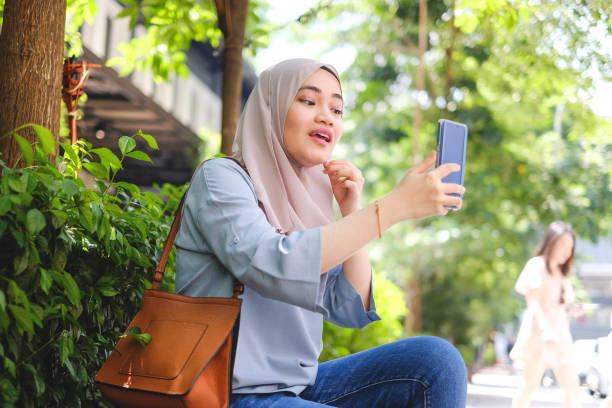 istock Muslim woman taking a selfie 980168118