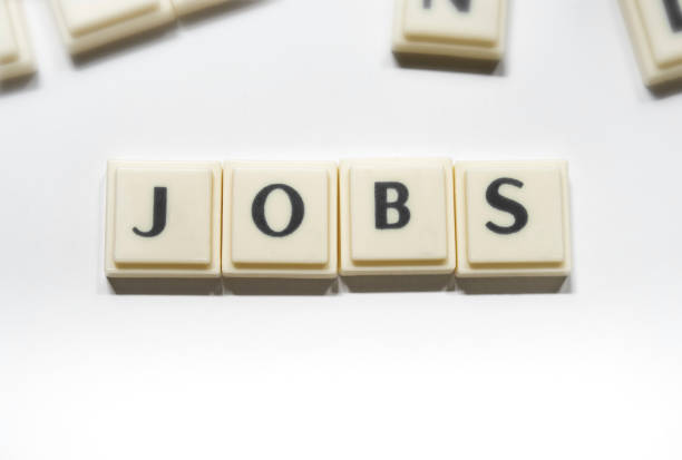 istock Jobs word alphabet letter with space white background 980179722