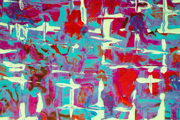 Abstract Acrylic and Emulsion Vibrant  Paint for Background