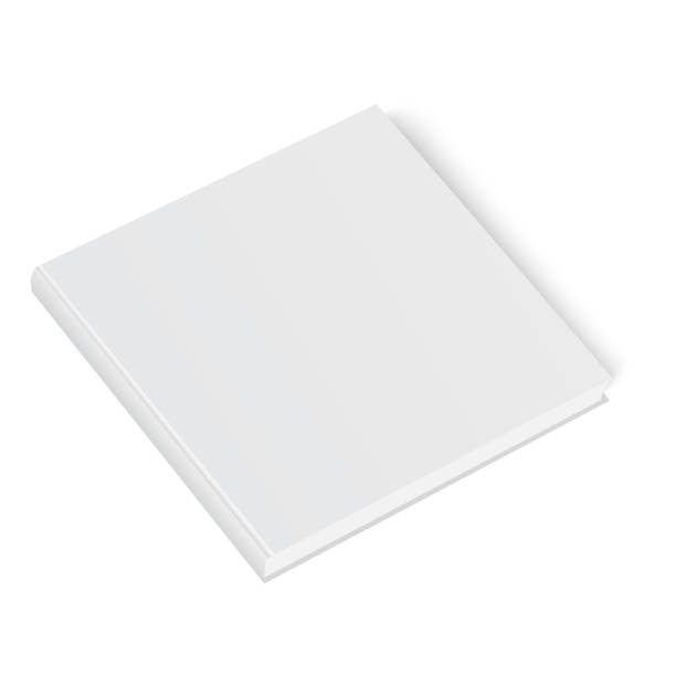 istock Closed book, cover. Mockup for the cover design. High detail. Isolated on white background 980192214