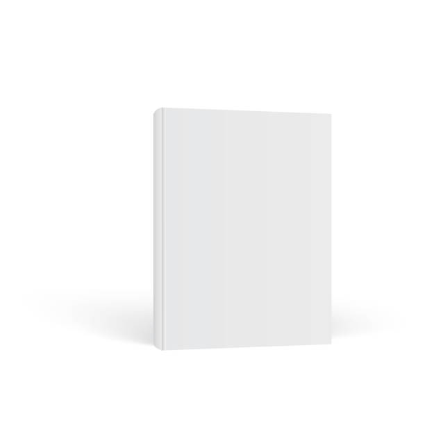 istock Closed book, cover. Mockup for the cover design. High detail. Isolated on white background 980192262