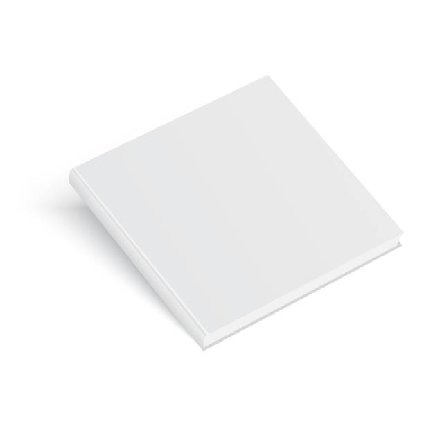 istock Closed book, cover. Mockup for the cover design. High detail. Isolated on white background 980192474