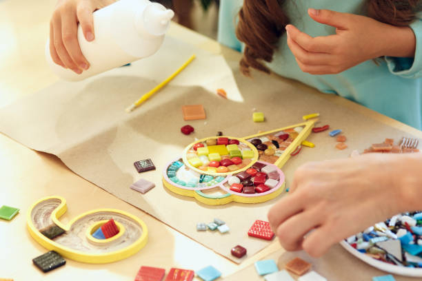 istock mosaic puzzle art for kids, children's creative game 980203278