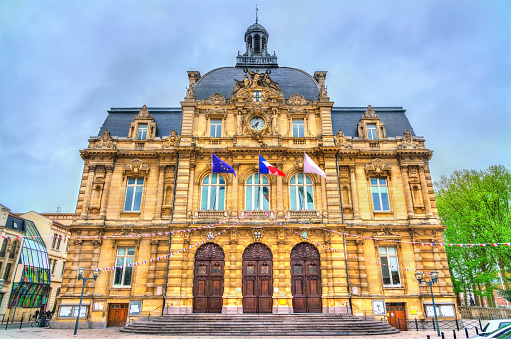 Town hall of Tourcoing, a city near Lille in the Nord Department of France