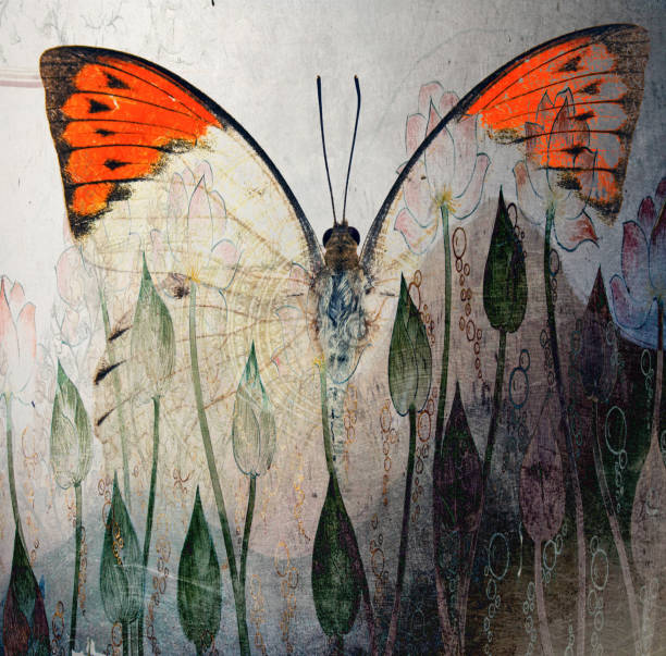 istock a grunge butterfly design wallpaper 980229716