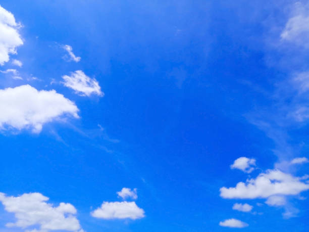 istock Clouds were floating across the blue sky. Selective focus and copy space. 980232476