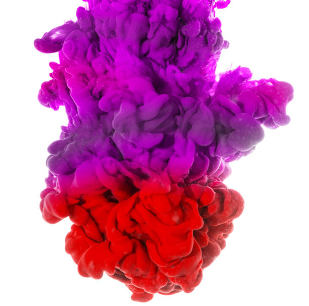 istock Mixed color ink drop in water isolated on white background 980233588