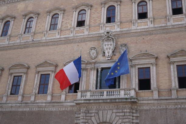 istock French and European Union flags 980247620