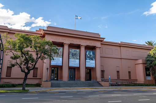 Buenos Aires, Argentina - May 12, 2018: National Museum of Fine Arts (Museo Nacional de Bellas Artes) MNBA - Buenos Aires, Argentina