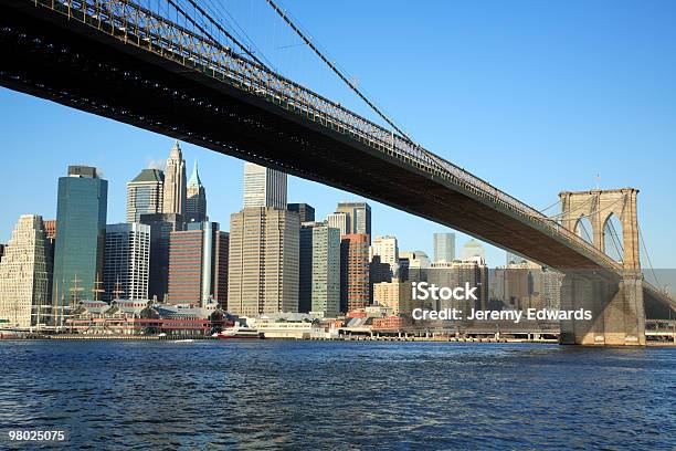 Ponte Di Brooklyn Nyv - Fotografie stock e altre immagini di Ambientazione esterna - Ambientazione esterna, Architettura, Centro della città