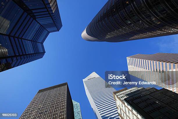 Nyc Skyscrapers Stock Photo - Download Image Now - Architecture, Blue, Building Exterior