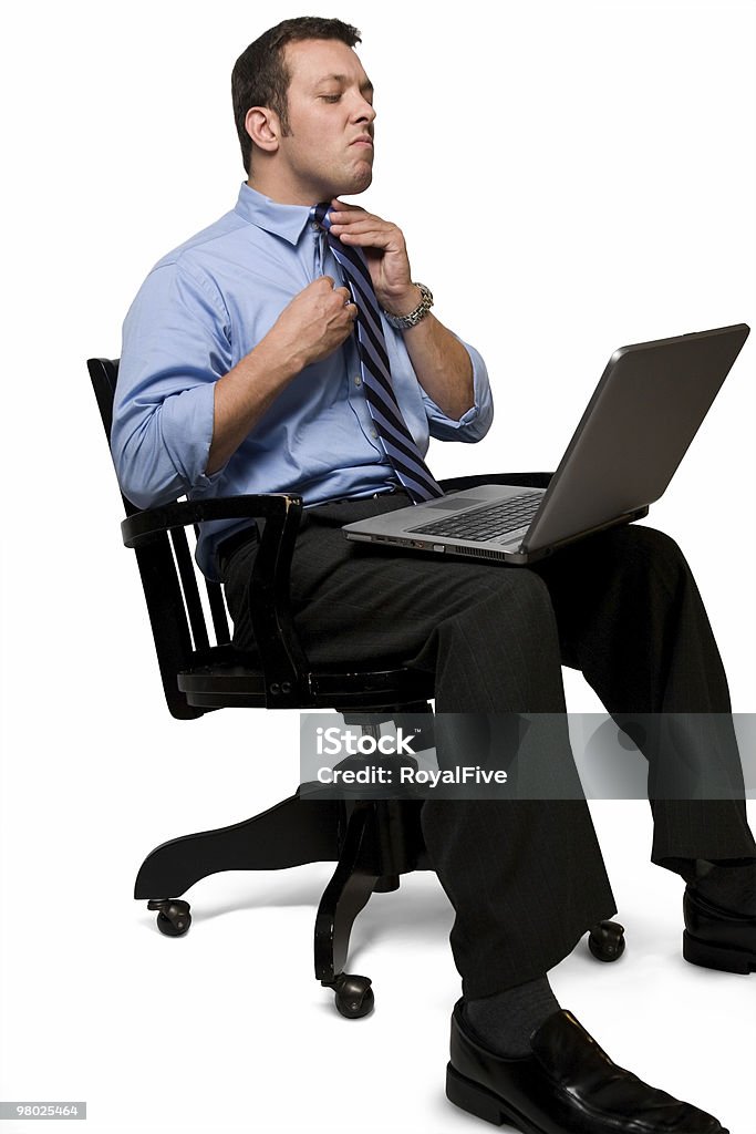 Ready For Business  Adjusting Stock Photo