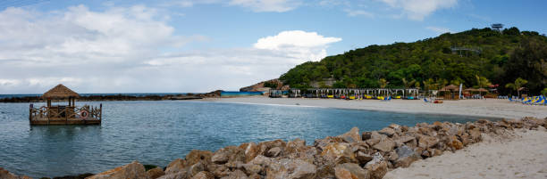 istock Exotic wild tropical beach, Labadee Island, Haiti. 980255884