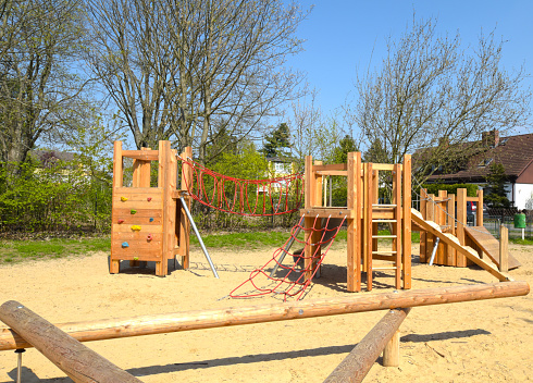 Children's playground in a public park