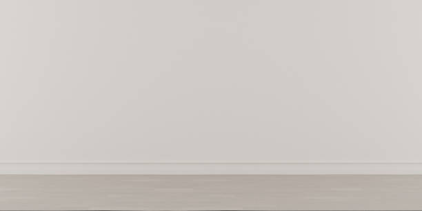 istock Perspective of white empty room and  laminate floor,classic interior style.blank space architecture.3d rendering 980266456